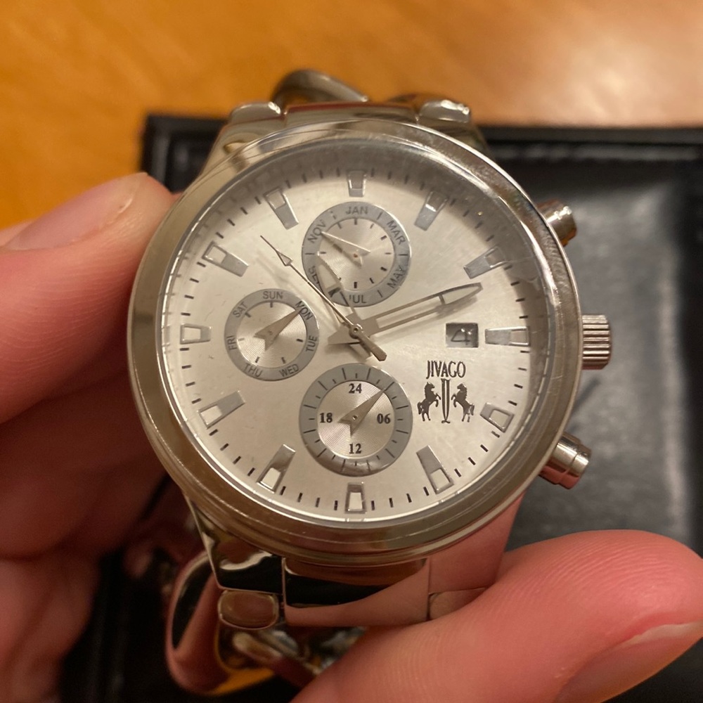 JIVAGO WOMEN'S LEV SILVER DIAL WATCH - JV1220